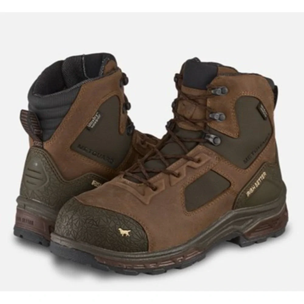 Irish Setter Kasota Mens‎ 6-inch Waterproof Leather Safety Toe Metguard Boot 10